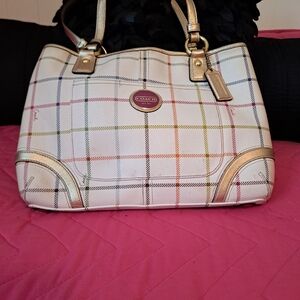 Coach Multicolor Plaid Women's Bag